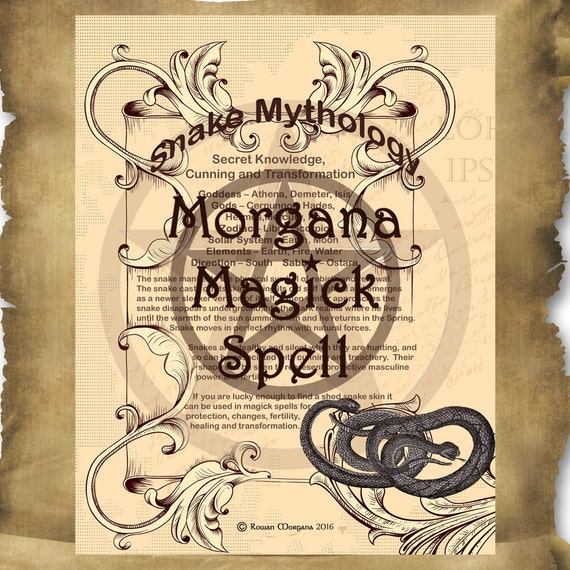 SNAKE MYTHOLOGY Digital Download Book of Shadows Page