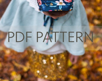Lottie Bonnet PDF, bonnet pattern, newborn bonnet pdf, sewing pattern, toddler bonnet pdf, baby patterns, baby bonnet pdf