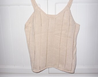 Top in cotton mesh size 42-44 EN - 1970s