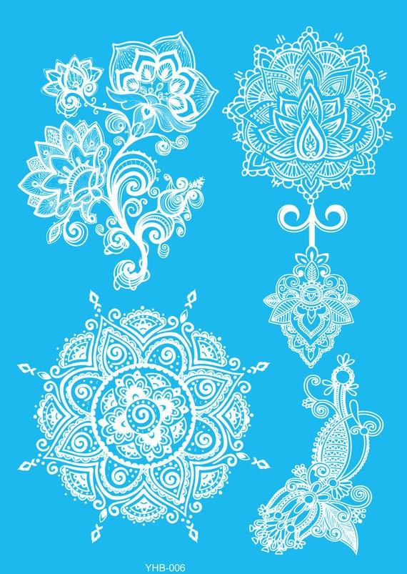 white henna tattoo flower tattoo flash tats floral jewelry white henna tattoo flower tattoo flash tats floral jewelry