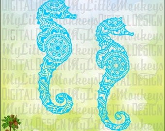 Download Seahorse silhouette | Etsy