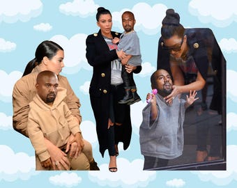 Baby Kanye West Expressions BIG Sticker Pack 3 ct