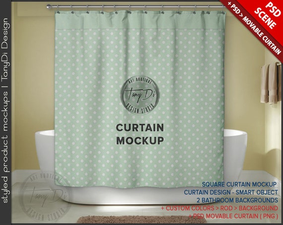 Square Bathroom Curtain Psd Styled Mockup Bc5 White Bathtub Square Bathroom Curtain Psd Styled Mockup Bc5 White Bathtub Interior Custom Colors Movable