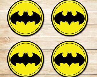 printable superhero cupcake topper basic logos superhero