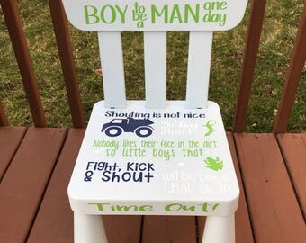 Time out chair, boys time out, Kids time out chair, Time out chair with timer, plastic time out chair, blue time out chair naughty chair
