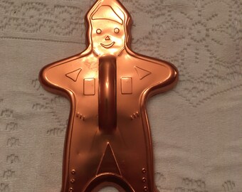 Vintage Copper GINGERBREAD MAN cookie cutter