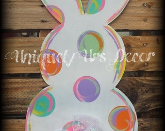 Bunny Door Hanger, Rabbit Door Hanger, Easter Door Hanger, Door Hanger