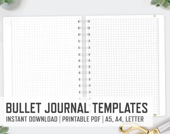 Bullet Journal / A4 A5 Letter / Bullet Journaling Templates