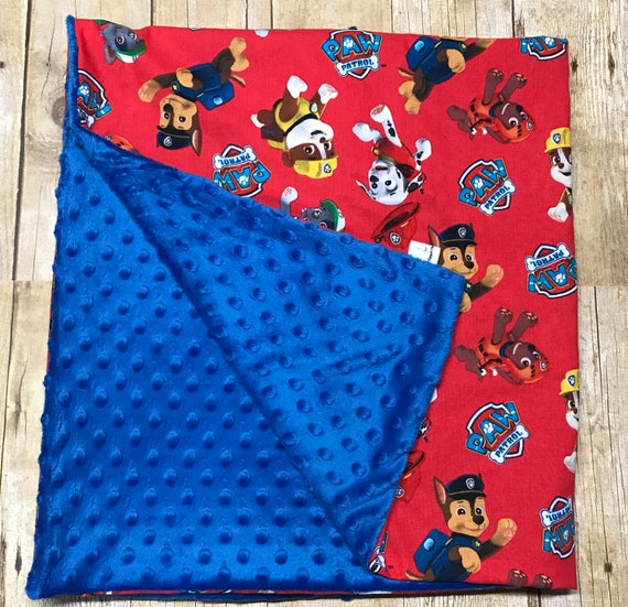 Paw Patrol Baby Blanket Minky Baby Blanket Crib Blanket