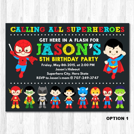 Etsy Birthday Invitations Boy 1