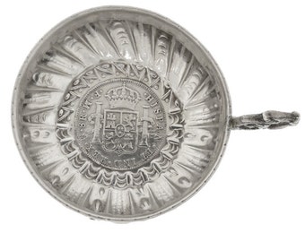 Bagués Spanish Silver Carlos III 1772 8 Reales Coin Tastevin