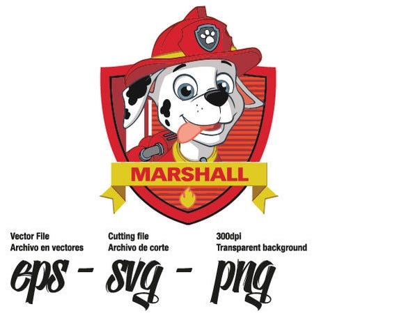 marshal headl paw patrol svg