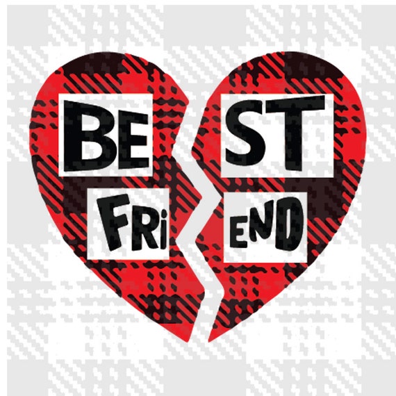Download Best Friend svg Studio3 Eps Dxf and Png BFF SVG Cut by Dxfstore