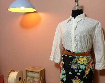 Midi Skirt. Vintage. Women's Skirts. Vintage Skirt. 1990 Skirt .Flwoers Midi Skirt. 90's Skirts.Vintage Skirt For Women 1990's.Free Shipping