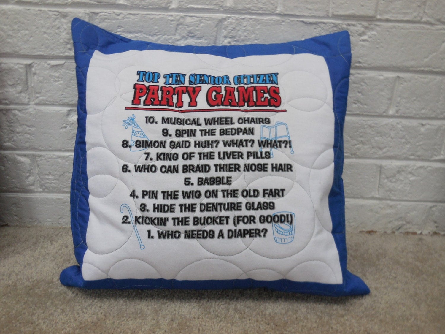 Top Ten Senior Citizen Party Games Gag gift for some one who