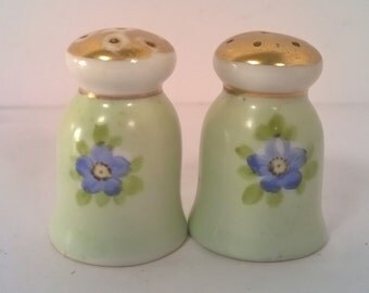 Vintage Tiny Hand Painted Nippon Salt and Pepper Shaker set (#13)