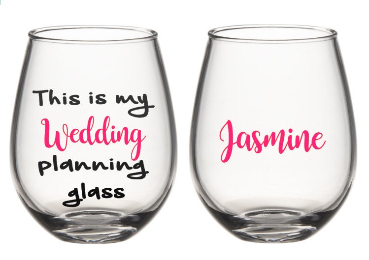 Wedding planning glass gift for bride engagement gifts gift