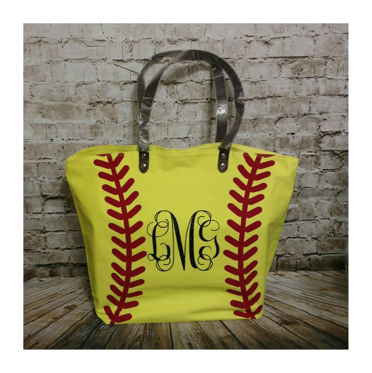 Softball Tote Softball Tote bag Personalized Softball Tote