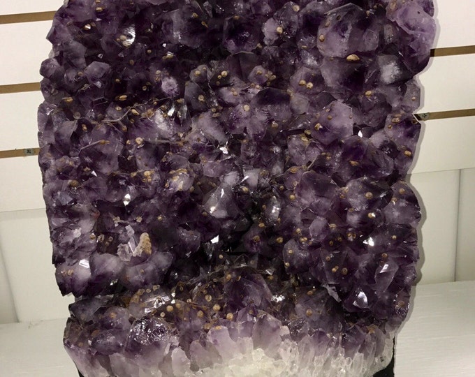 Amethyst Geode 18 inches tall!! Gorgeous Amethyst Cathedral from Brazil with Hematite 110 LBS - Fung Shui \ Healing Stone \ Home Decor