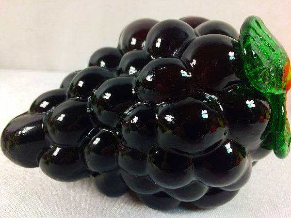 Vintage Glass Grapes Glass Fruit Decorative Fruit