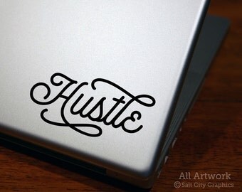 Hustle, Work Hard, Hustle Hard, Car Decal For Woman, Girl Sticker, Inspiration Decal, Laptop Decal, Vinyl Sticker, Car Decal, Bumper Sticker