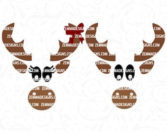 moose face svg - moose svg - camping svg - outdoor svg - woodland svg - animal svg - moose christmas svg