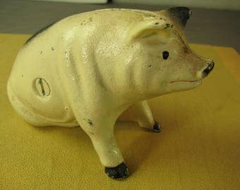 John Wright Cast Iron Pig Bank
