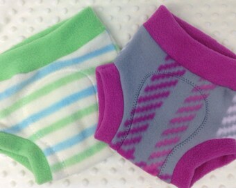 Cloth Diaper Cover - Fleece Soaker - Stripes or Plaid