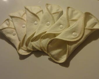 6 Or 12 Pack ORGANIC CLOTH PADS -Cloth Liners-Feminine Care HuggableEarth