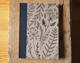 Pocket sized hand drawn notebook