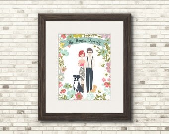 Custom Family Portrait - 3 sizes to choose from!