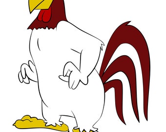 Foghorn Leghorn and Henery Hawk - Looney Toones - svg files
