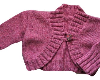 Blossom hand knit cropped cardigan