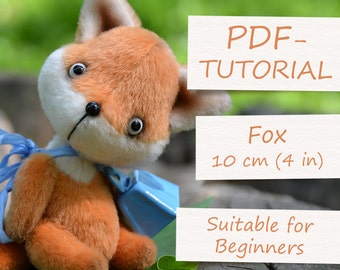 Fox Sewing Pattern Mohair Fox PDF DIY Fox Pattern Teddy