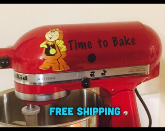Cogsworth Clock from Disney Beauty and the Beast KitchenAid Mixer Decal