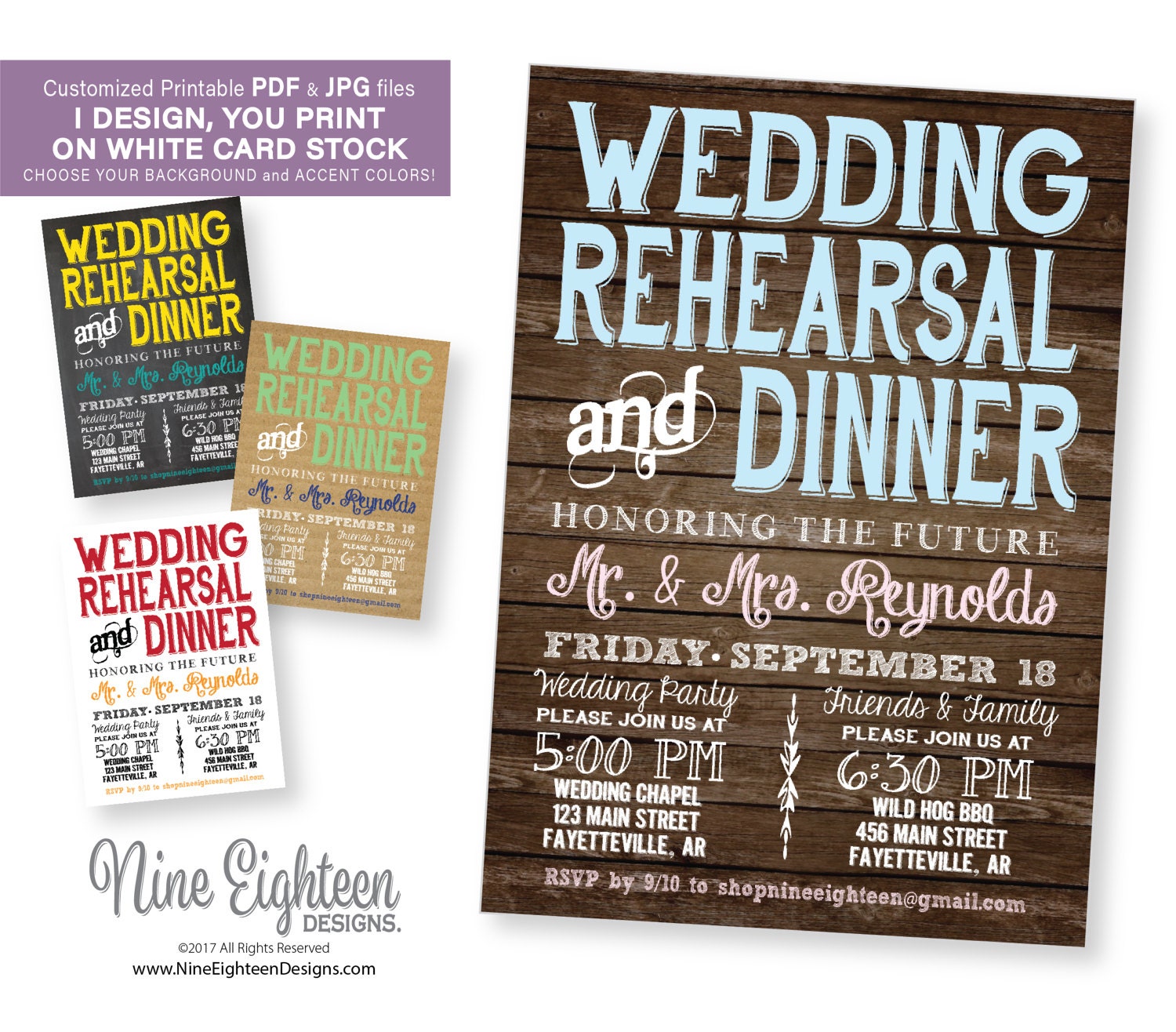 Free Printable Rehearsal Dinner Invitations 10