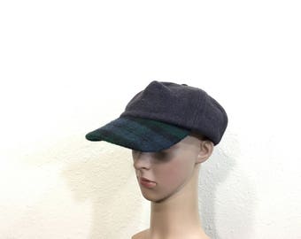 90's eddie bauer 100% wool baseball cap made in usa