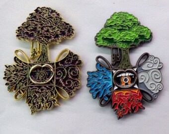 SET** Twisted Elements Lapel Pins