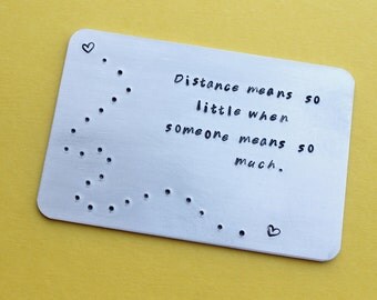 Custom Wallet Insert Card, Wallet Card, Personalized Wallet Card, Wallet Insert, Boyfriend, Husband, Anniversary Gift, Long Distance