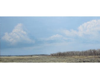 near olds alberta, alberta painting, canadian painting, original landscape, acrylic landscape, original canadian art, prairie landscape