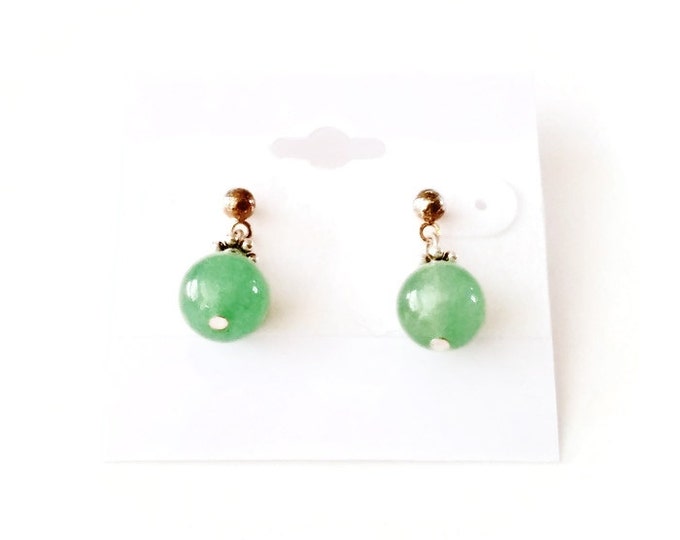 Green Aventurine Gemstone Earrings