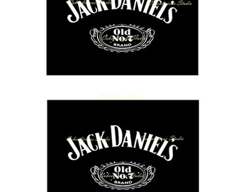 Personalised Edible Icing Sheet Jack Daniels Cake Topper 7.5