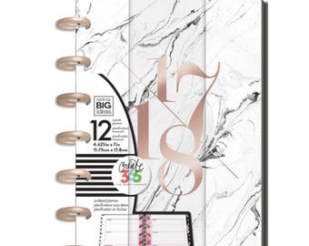 Create 365 The Happy Planner™ 12 Month Mini Planner-White Marble