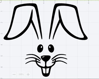 Easter Bunny Floppy Ear Split Monogram Svg - Layered SVG Cut File