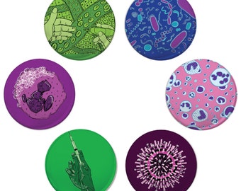 6 Immunology magnets