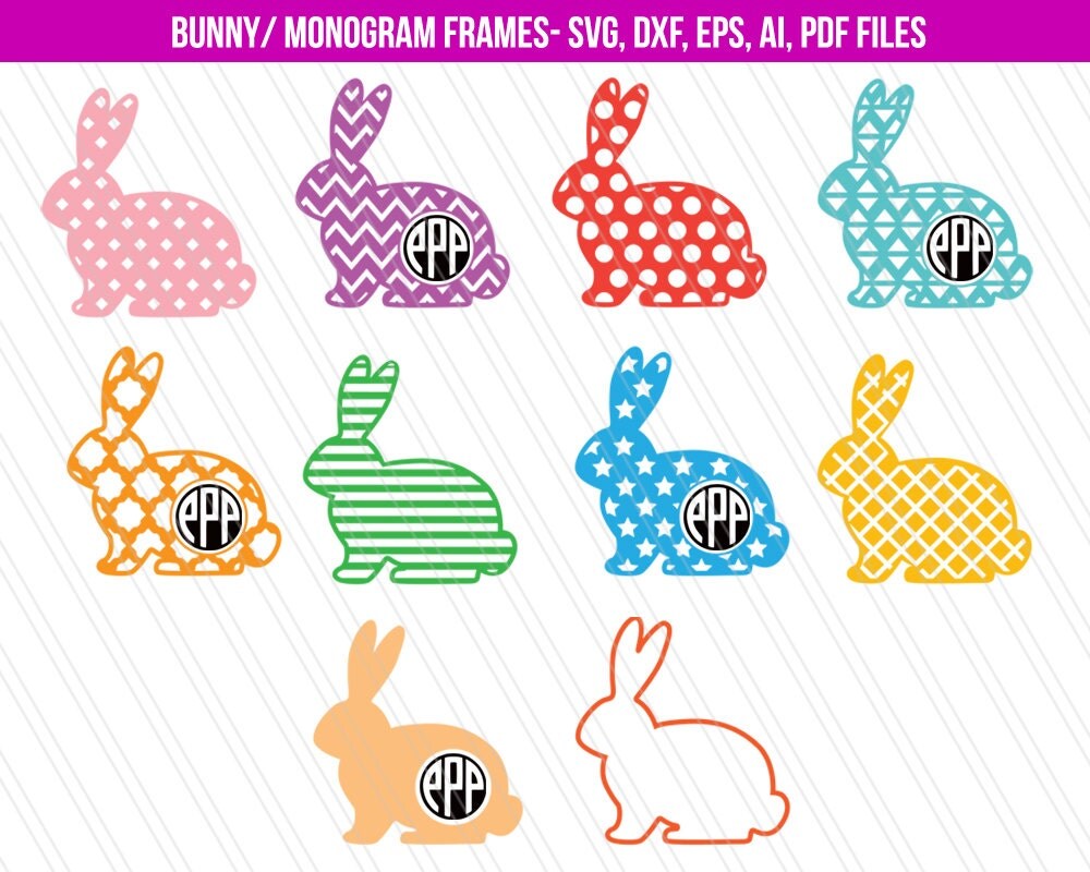 Download Easter Bunny SVG cutting files Easter SVG/dxf Bunny svg
