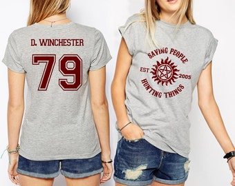 Supernatural tshirt Dean Winchester shirt Jersey Unisex S - XXL