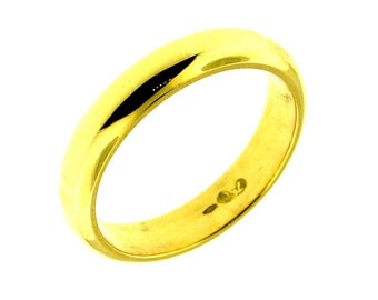 Items similar to Silver and Yellow Gold Wedding Band on Etsy