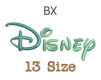 Disney Embroidery Font - 13 Size Monogram Fonts BX Files Format Machine Embroidery Fonts Design Bx Fonts - Instant Download