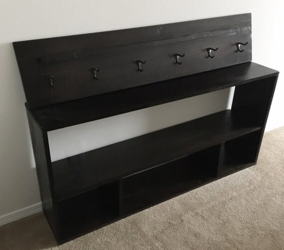 coat rack and shoe mud room bench and by SignsandDesignsMKF
